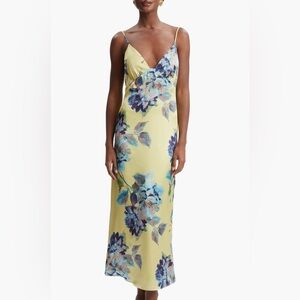 Wintour Floral Satin Dress